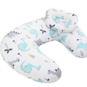 LAT Dinosaur Nursing Pillow Baby Support Cushion Pregnancy Sleep Pillow Cotton